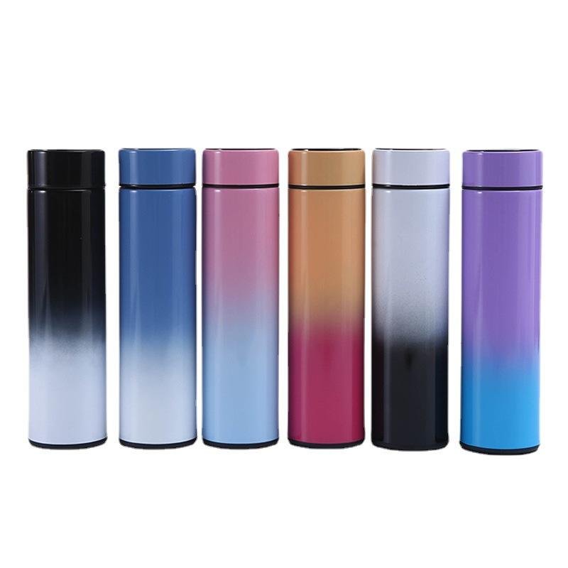 Smart Drinkware Double Wall Insulated Stainless Steel Thermal Gradient Sports Water Bottles With Temperature Display - photo 2