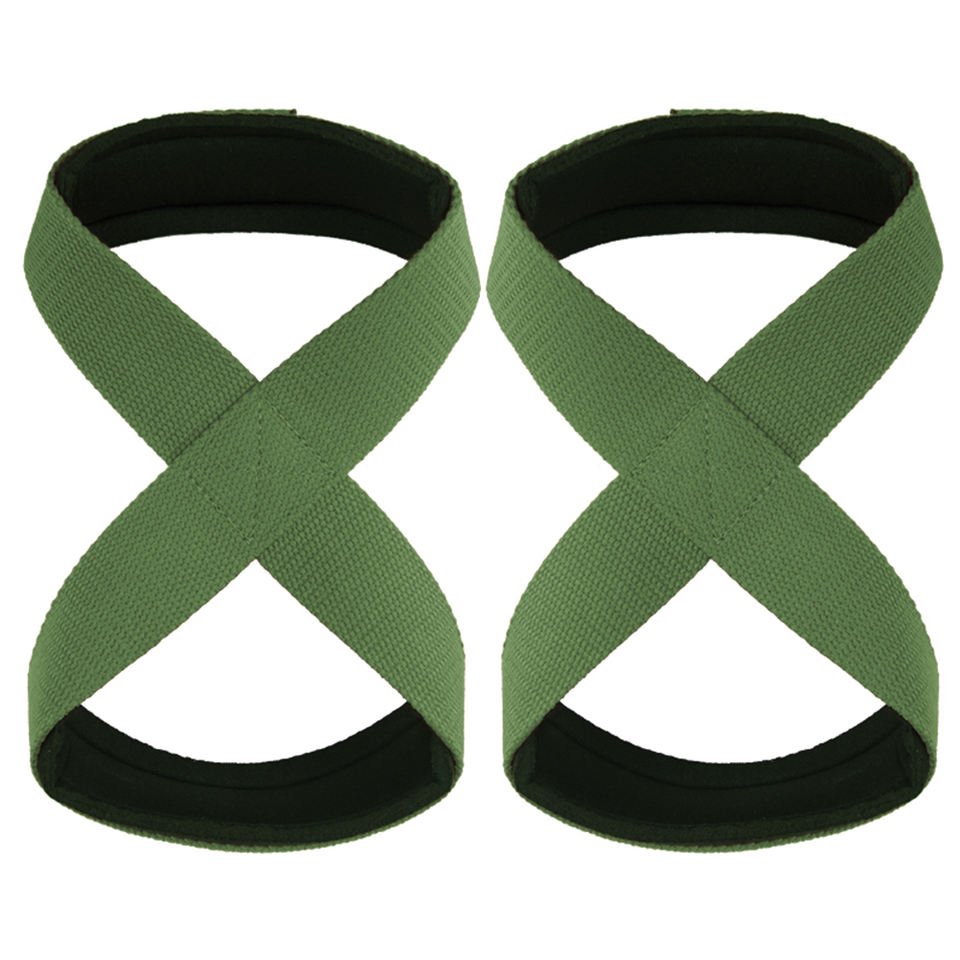 Figure 8 Lifting Straps Reinforced Gym Hand Grips for Heavy Lifting Deadlift Fitness Strength Workout Support - photo 4