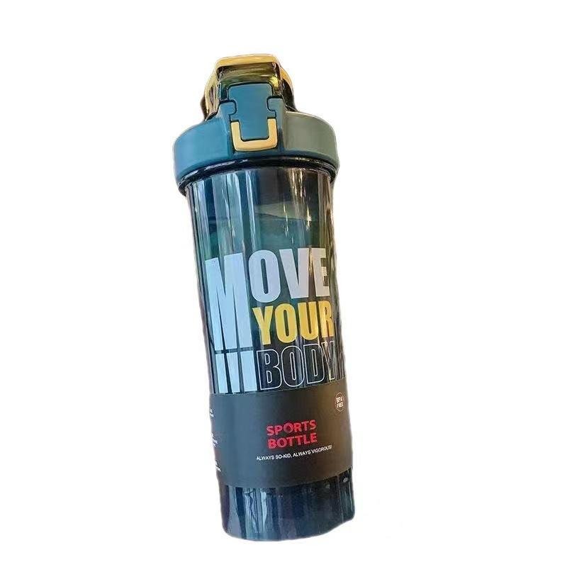 Wholesale Leak Proof 800ml BPA Free Gym Sports Blenders Special Design Protein Shaker Bottle With Straw and Flip Top