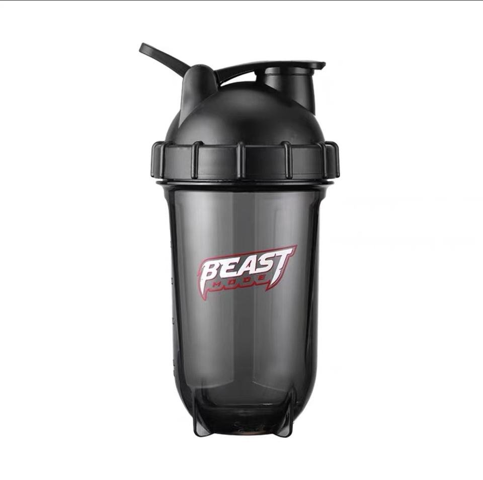 Custom Logo DIshwasher Safe Crystal Shaker Bottle Gym Fitness Wholesale 500ml Plastic Water Shaker Fitness Bottle - photo 4
