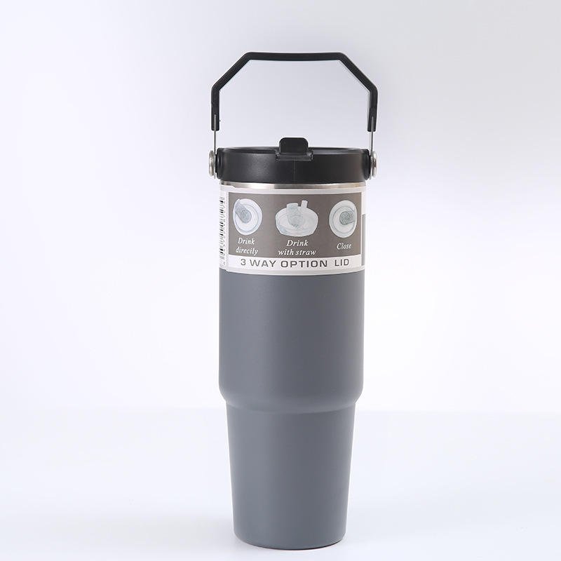 30oz Insulated Custom Stainless Steel Water Mugs Cup Tumbler With Lid and Handle - photo 4