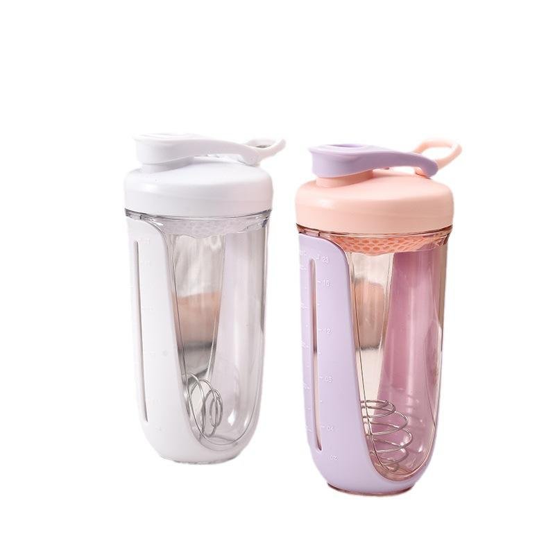 Wholesale 680ml BPA Free Plastic Fitness Workout Outdoors Protein Shaker Bottle Gym With Handles Rope - photo 5