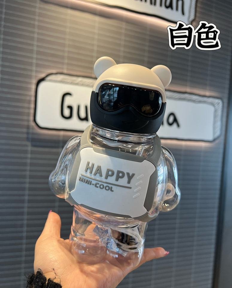 Top Cute Kawaii 800ml Teddy Bear Bear Shaped Plastic Water Bottle - photo 5