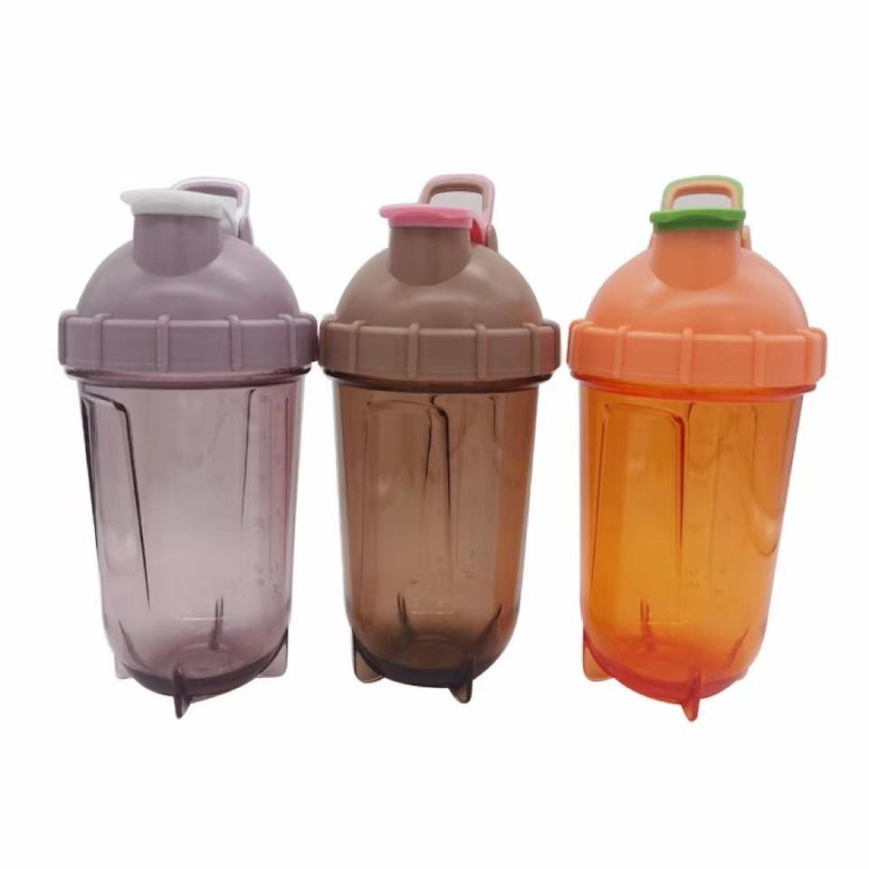 Custom Logo DIshwasher Safe Crystal Shaker Bottle Gym Fitness Wholesale 500ml Plastic Water Shaker Fitness Bottle - photo 5