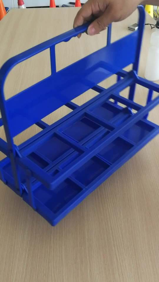 Outdoor Sports Accessory Plastic 8-Compartment Football Sports Bottle Holder Large Size Foldable Water Bottle Plastic Holder - photo 3
