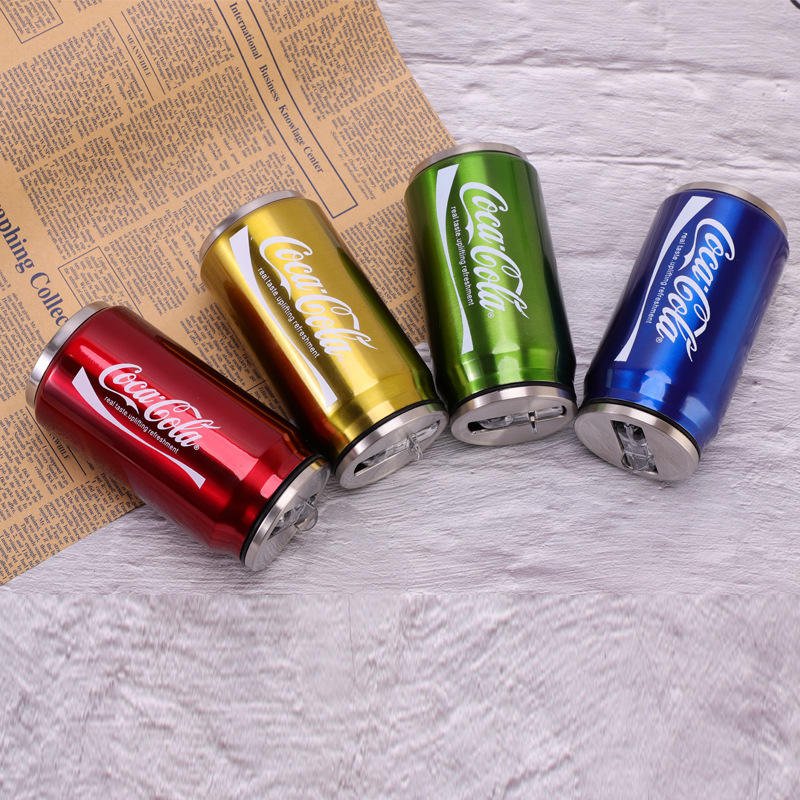 Creative Design 500ml Soda Can Shape Insulated Stainless Steel Tumbler Mug Cup With Lid and Straw - photo 3