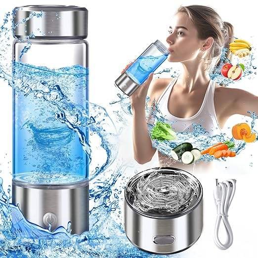 Wholesale Portable USB Rechargeable 420ml Hydrogen Rich Glass Water Bottle