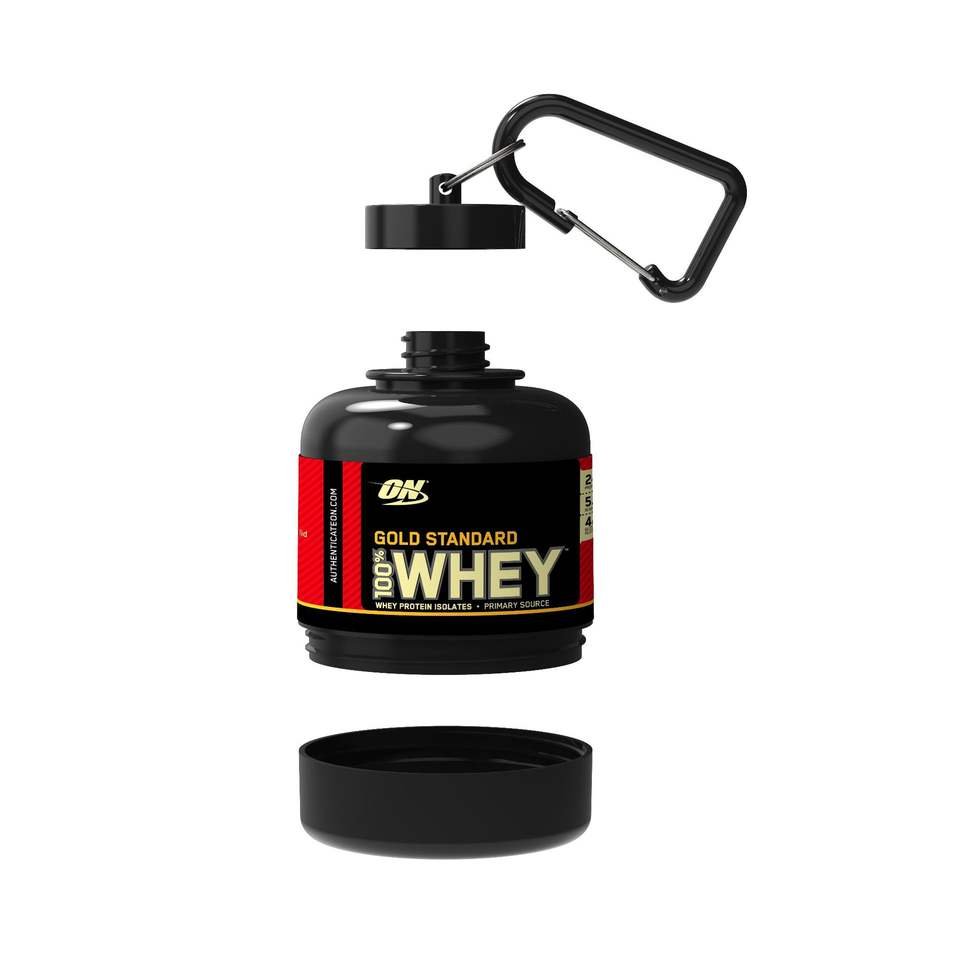 100ml 200ml Portable Plastic Protein Powder Container With Keychain Fitness Supplement Pill Bottle - photo 2
