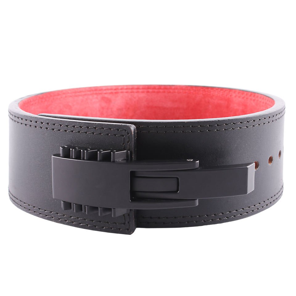 Custom Logo 10mm Microfiber Leather Lever Belt Powerlifting Weightlifting Back Support for Squat Deadlift - photo 5