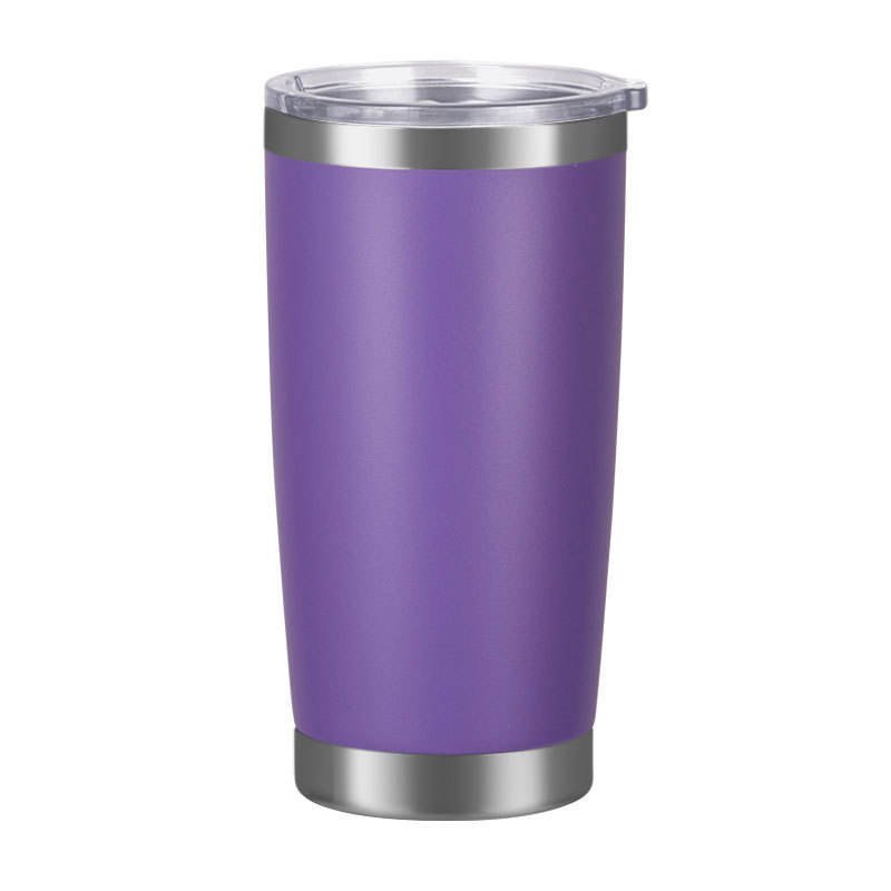Custom Powder Coated 20oz Insulated Double Wall Stainless Steel Tumbler Mini Style With Handgrip for Coffee Water Beer Tea Gifts - photo 3