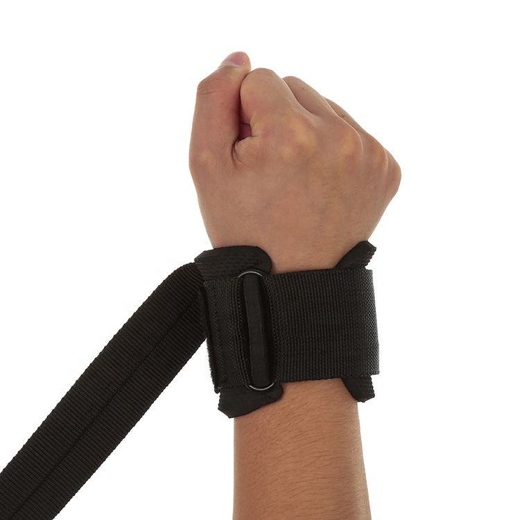 Gym Wrist Straps With D Ring Reinforced Weight Lifting Hand Straps for Strength Training Workout Grip Aid - photo 2