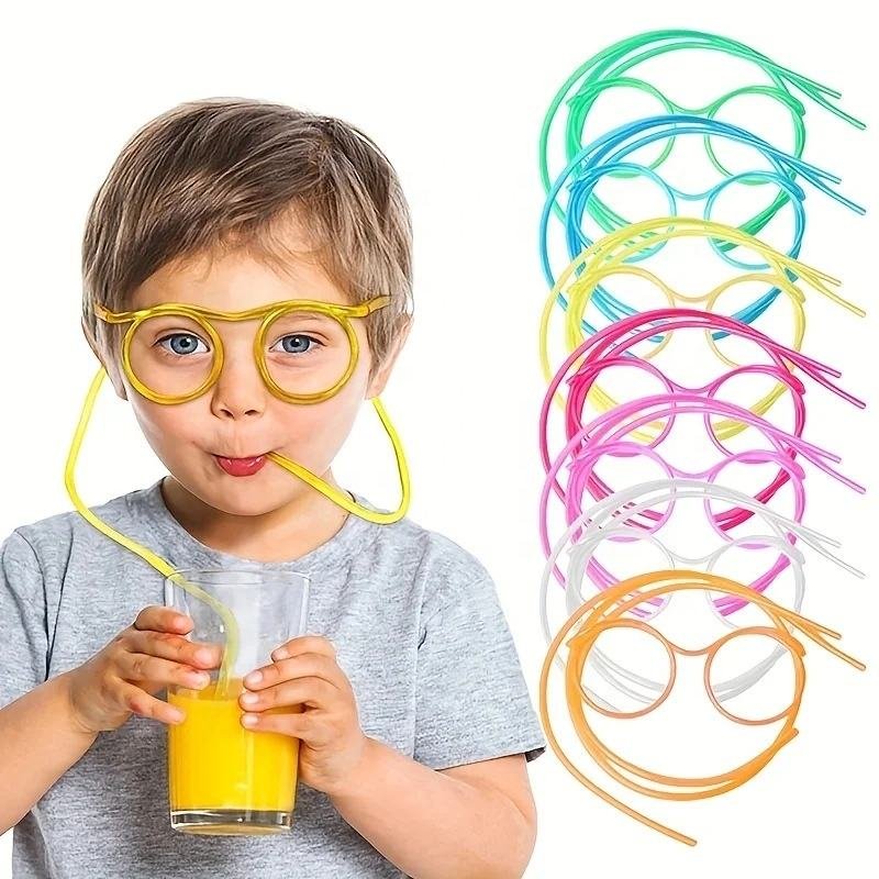 Reusable Eco Friendly Fun Loop Plastic Drinking Straw Bar Accessories Fashionable Sipping Tube for Parties Celebrations - photo 4