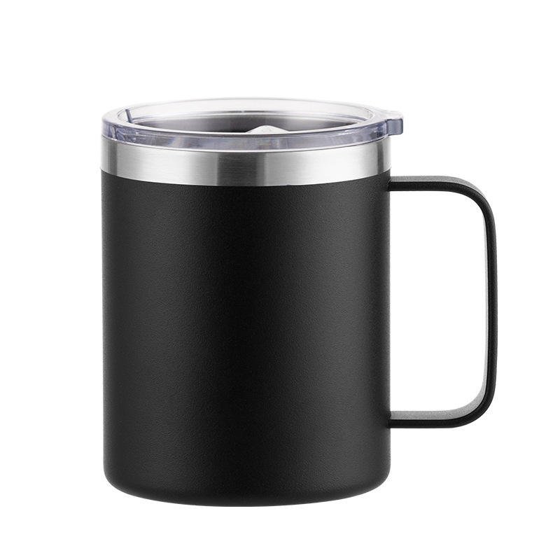 14oz Coffee Travel Insulated Vacuum Stainless Steel Tumbler Mug Cup With Handle and Lid - photo 2