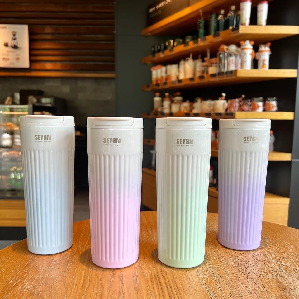 500ml Portable Skinny Double Wall Insulated Stainless Steel Car Water Tumbler Mug for Girls - photo 3