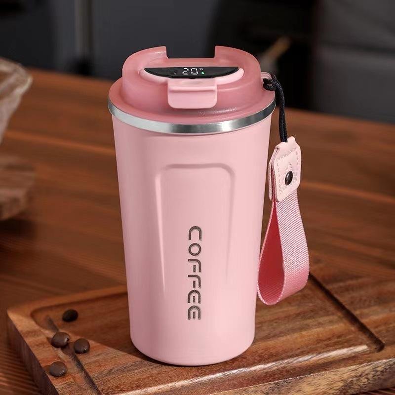 510ml Portable Led Temperature Display Smart Insulated Coffee Mug Tumbler Cup - photo 2