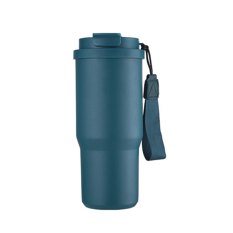 Insulated Steel Coffee Tumbler with Straw and Lid Leak-Proof Travel Mug for Back to School - photo 4