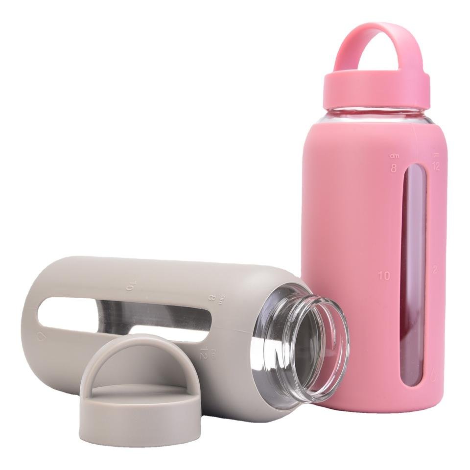 Produced Wholesale Custom Kids Products 800ml BPA Free Borosilicone Glass Water Bottle With Time Marker - photo 5
