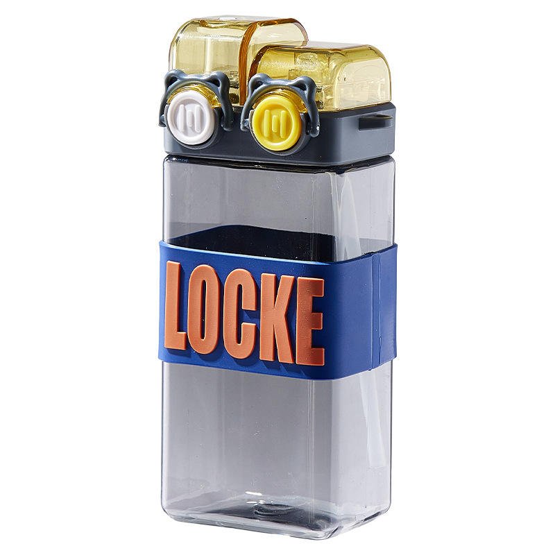 Double Drinking 520ml Cute Cartoon Portable Personalized Plastic Water Bottle - photo 4